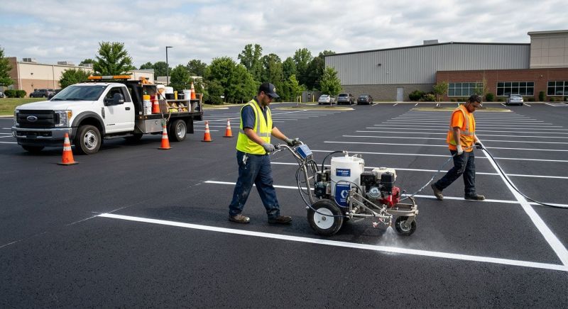 Asphalt Painting in Canton, GA
