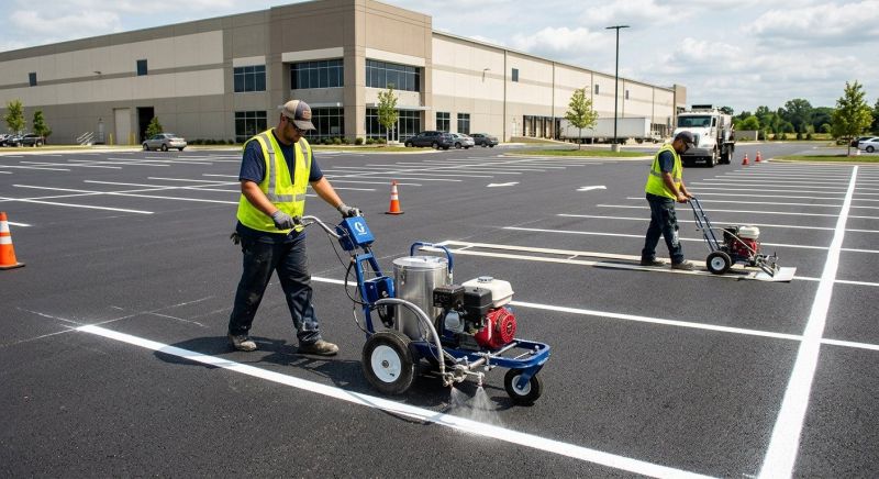 Asphalt Painting in Houston, TX